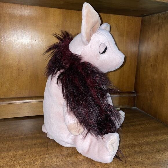 Jellycat Glamorama Pig Retired 12" Pink Plush Stuffed Animal Toy Furry Boa Piggy - Picture 2 of 11